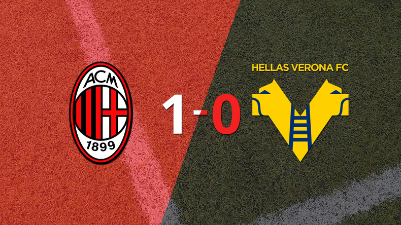 Milan derrotó en casa 1-0 a Hellas Verona