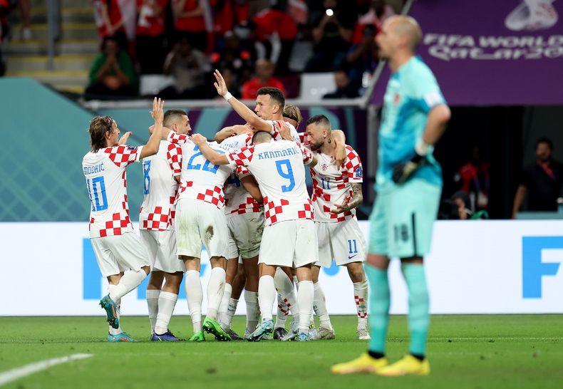Croacia festejó contra Canadá.