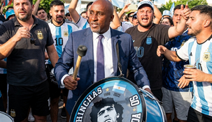 El alcalde de Kansas fue por unas horas un hincha más de la Selección argentina.