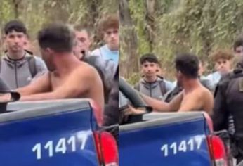 El sospechoso terminó detenido.