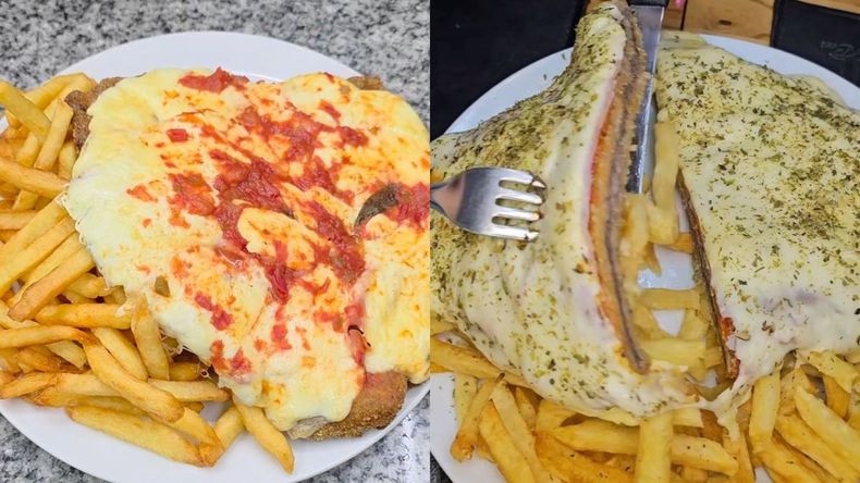 El lugar para comer milanesas gigantes en Caballito. 