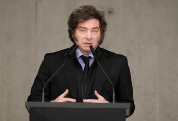 Javier Milei brindó una clase magistral en la Universidad Torcuato Di Tella.