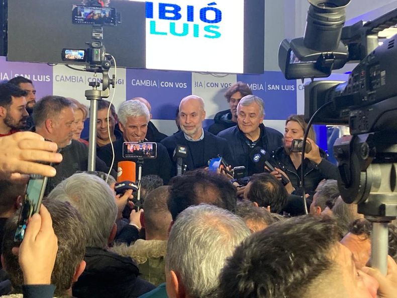 Larreta viajó a San Luis para celebrar el triunfo de Juntos por el Cambio.&nbsp;
