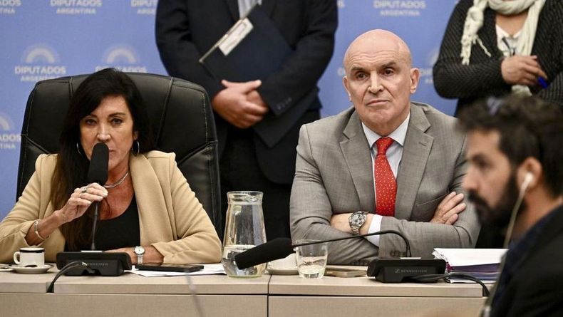 La cordobesa Laura Rodríguez Machado y el diputado José Luis Espert