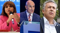 Patricia Bullrich. José Luis Espert y Alfredo Cornejo.