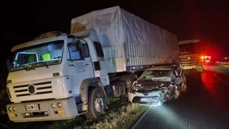 Imágenes del choque en ruta 188.