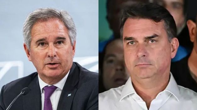 Pablo Quirno y Flávio Bolsonaro.