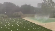 Granizo gigante cayó este domingo en la provincia de Santa Fe.