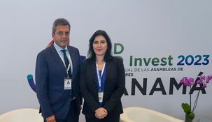 Massa junto a&nbsp;Simone Nassar Tebet.