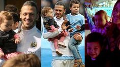 Los hijos de Anderson salieron a la cancha con su papá, Martín Demichelis Los hijos de Anderson salieron a la cancha con su papá, Martín Demichelis