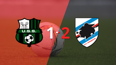 victoria apretada de sampdoria por 2-1 sobre sassuolo
