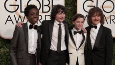 Los chicos de Stranger Things en la alfombra de los Globos de Oro Los chicos de Stranger Things en la alfombra de los Globos de Oro