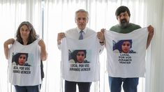 Alberto Fernández recibió a Marta Montero y Guillermo Pérez, padres de Lucía Pérez.