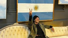 El saludo peronista de Santiago Maratea El saludo peronista de Santiago Maratea