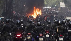 La violenta represión del miércoles pasado en el Congreso.