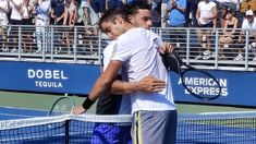 Cerúndolo y Etcheverry son amigos y protagonizaron un gran partido.
