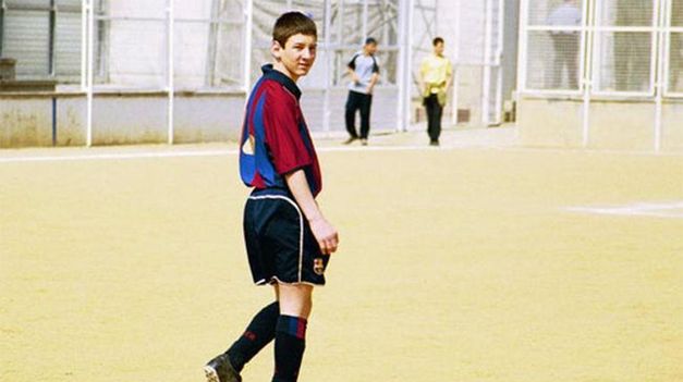 Los primeros tiempos de Messi en Barcelona.