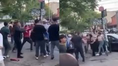 Testigo aseguraron que hubo 6 autos dañados por la pelea que se dio a medio cuadra de la Comisaría. Testigo aseguraron que hubo 6 autos dañados por la pelea que se dio a medio cuadra de la Comisaría.