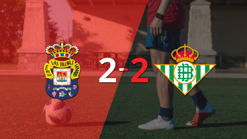 Empate a 2 entre UD Las Palmas y Betis