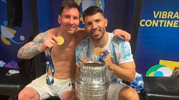El Kun Agüero le propuso a Lionel Messi volver a jugar juntos