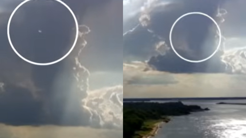 Ovni en Itatí, captura del video del canal Alto Misterio. 