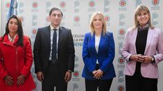 Florencia López, Carlos Silva Neder, Verónica Magario y Alejandra Rodenas.