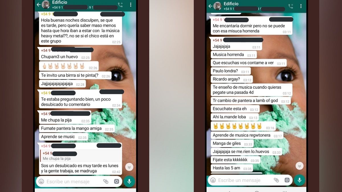 Se viralizó una pelea entre vecinos por Whatsapp: uno envió una foto de su  pene