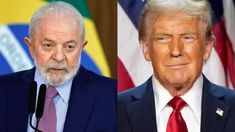 Lula da Silva y Donald Trump. Lula da Silva y Donald Trump.