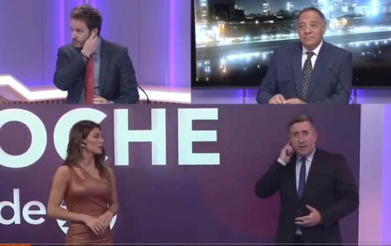 La interferencia perjudicó el programa al aire.