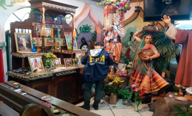Las víctimas acudían al templo Abba Krishna ubicado en la localidad de 20 de Junio del partido de La Matanza.