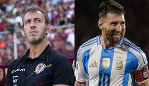 Fernando Batista y Lionel Messi. Fernando Batista y Lionel Messi.