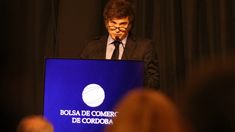 Javier Milei en la Bolsa de Comercio de Córdoba en 2024. Javier Milei en la Bolsa de Comercio de Córdoba en 2024.