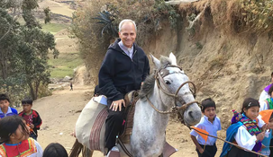 Robert Prevost en Perú, previo a ser elegido Papa.
