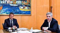 Sergio Massa junto al presidente de YPF. Sergio Massa junto al presidente de YPF.