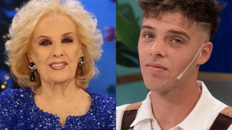 Mirtha Legrand y Maratea compartieron un momento gracioso.