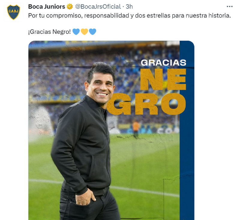 El mensaje de Boca.