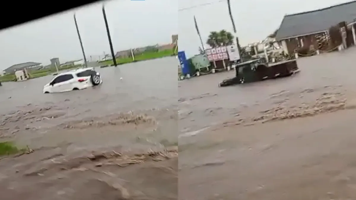 Temporal y caos en Mar del Plata: en pocos minutos, el agua inundó calles y tapó autos