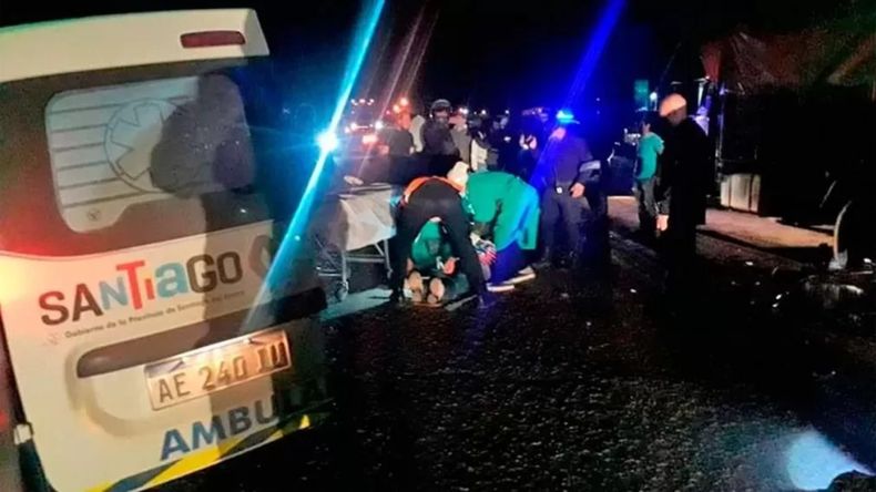 El siniestro ocurrió durante la madrugada a la altura del km 1111