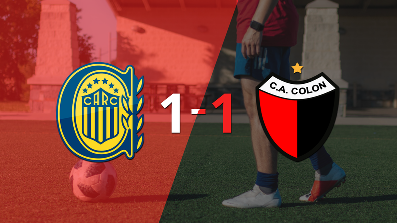 Rosario Central y Colón se reparten los puntos y empatan 1-1