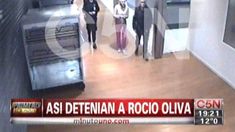 Las imágenes de la detención de Rocío Oliva en Ezeiza con las esposas puestas Las imágenes de la detención de Rocío Oliva en Ezeiza con las esposas puestas