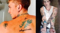 Los tattoos de El Polaco. Los tattoos de El Polaco.