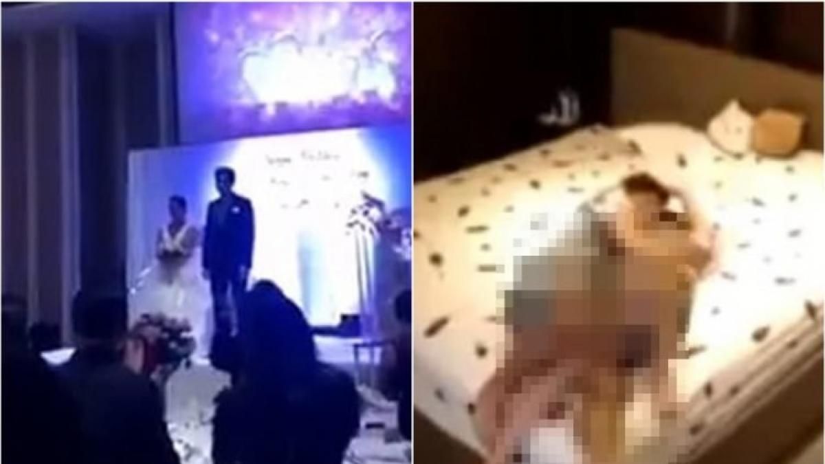 Viral grabó a su novia siendo infiel con el cuñado y proyectó el video en su propia boda