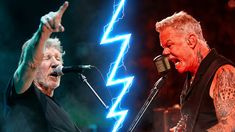 Choque entre Waters y Hetfield: (Imagen generada con IA)