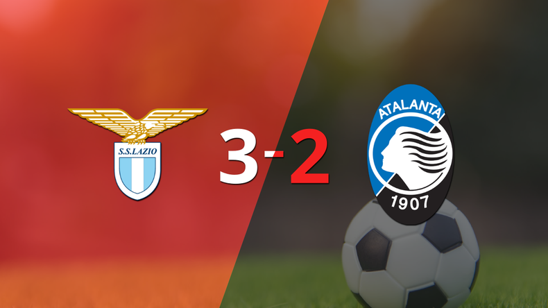 Con una mínima ventaja, Lazio venció a Atalanta en un duelo lleno de goles