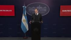 Manuel Adorni en conferencia de prensa