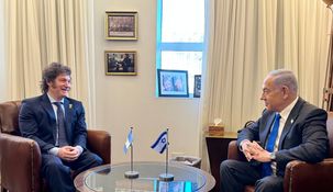 Milei junto a Netanyahu.