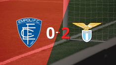 lazio, de visitante, derroto 2-0 a empoli