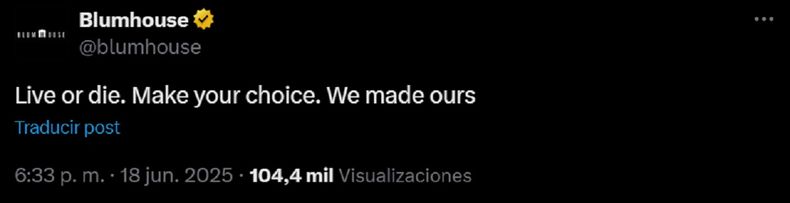 Blumhouse eligió una forma muy especial para confirmar la compra de Saw.