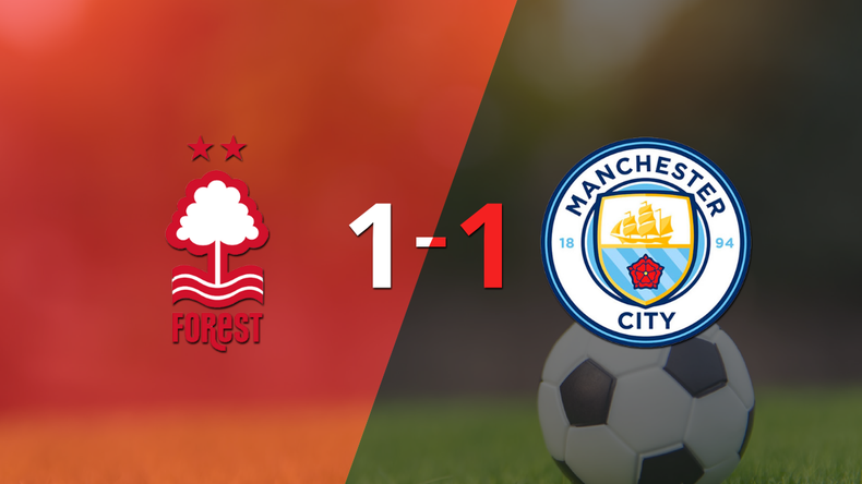 No hubo goles en el empate entre Nottingham Forest y Manchester City