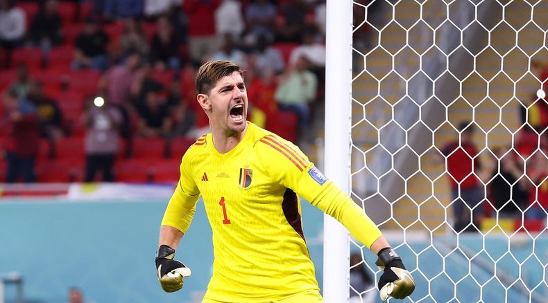 Thibaut Courtois fue la figura del triunfo de Bélgica contra Canadá.